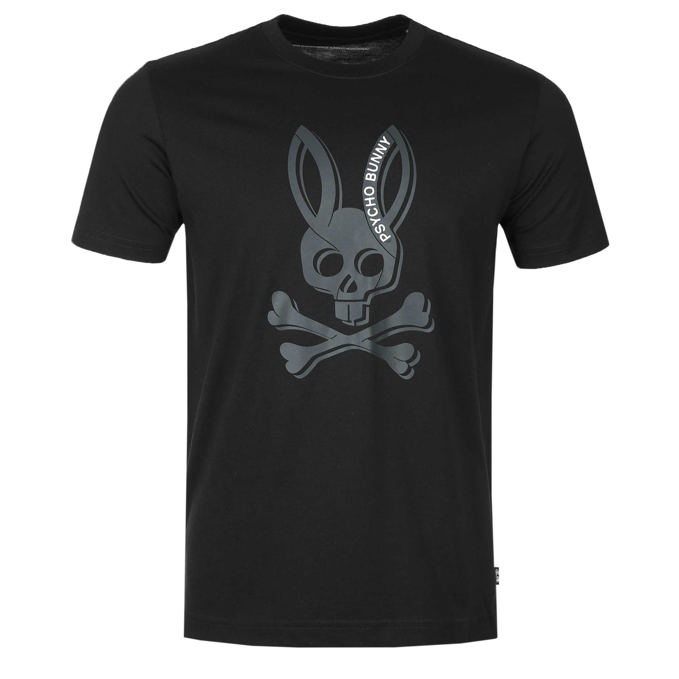 Psycho Bunny Serge Graphic T Shirt in Black