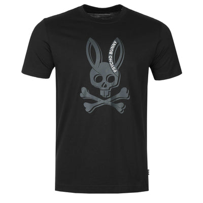 Psycho Bunny Serge Graphic T Shirt in Black