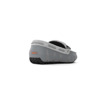 Swims Woven Driver Shoe in Grey Heel