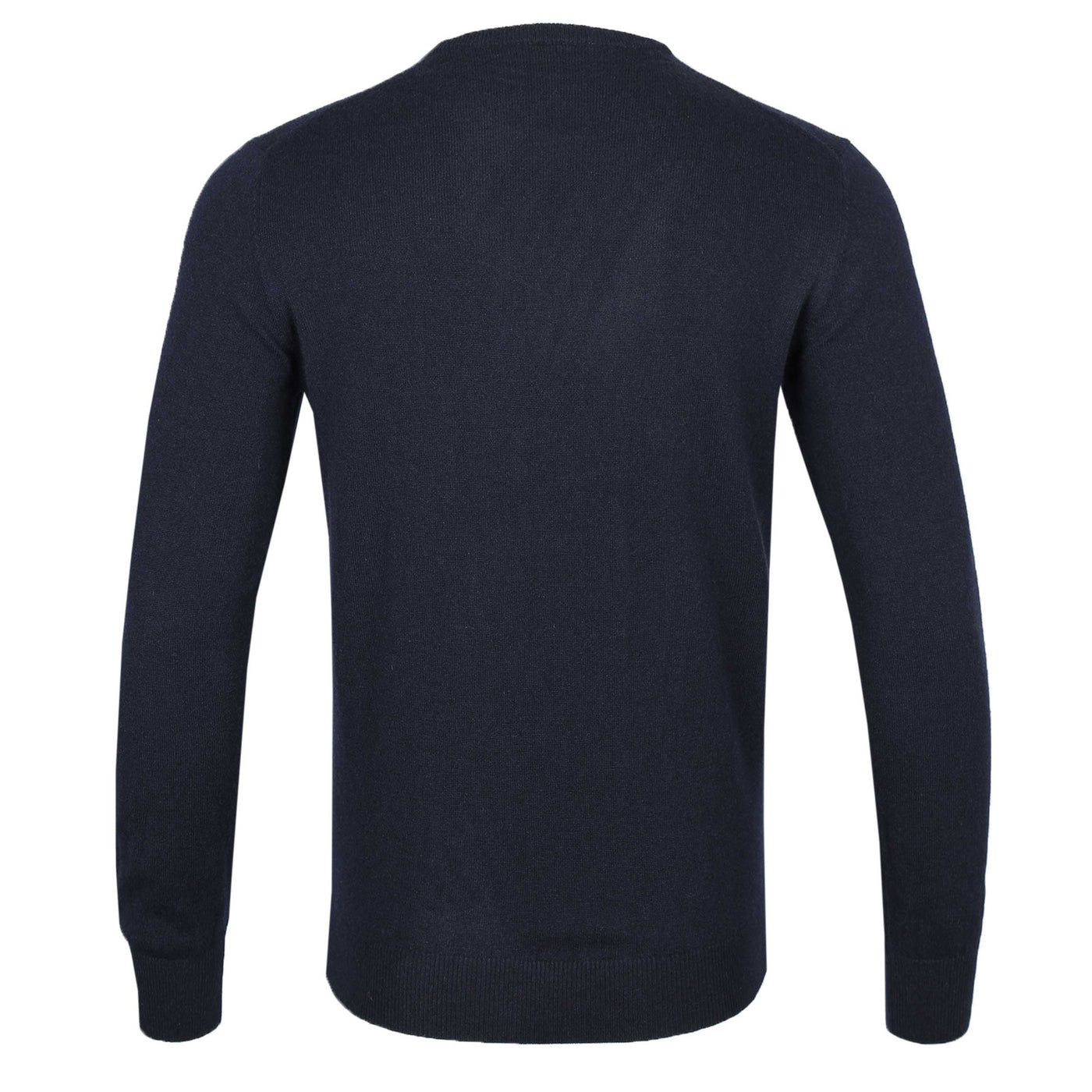 Thomas Maine Crew Neck Cashmere Knitwear in Black Back