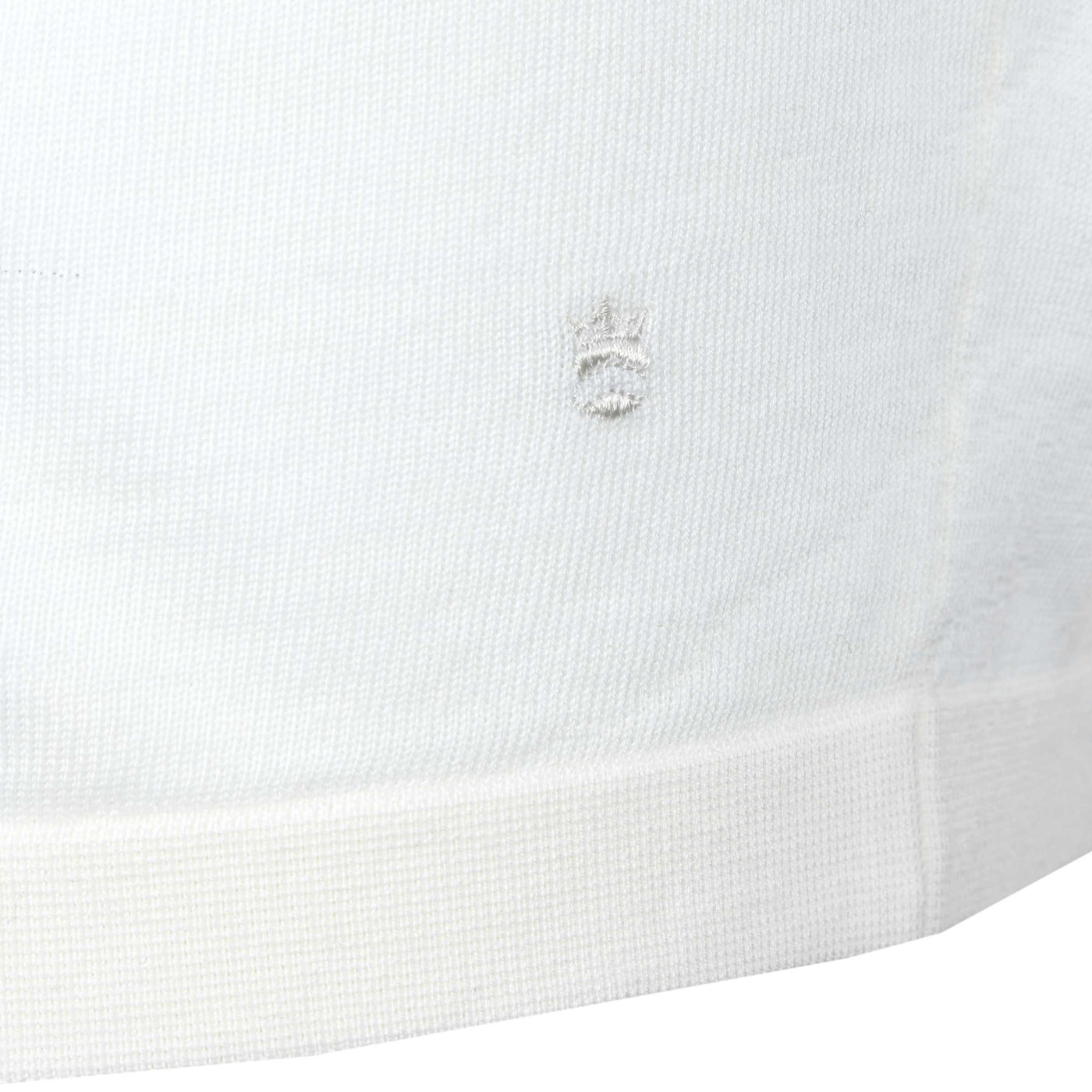 Thomas Maine Knitted T-Shirt in Off White
