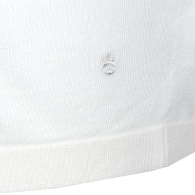 Thomas Maine Knitted T-Shirt in Off White