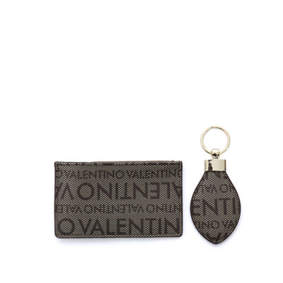 Valentino Bags King Coin Wallet & Key Fob in Taupe