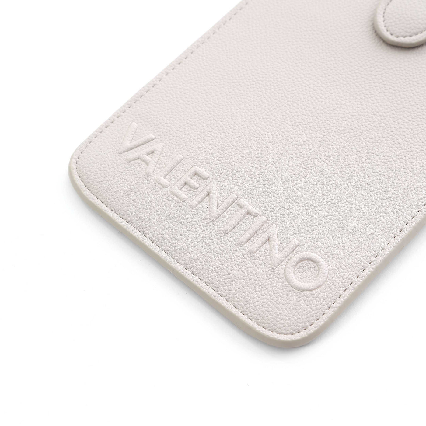 Valentino Bags Noodles Phone Holder in Ecru Logo