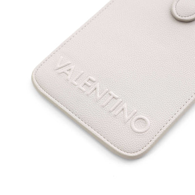 Valentino Bags Noodles Phone Holder in Ecru Logo
