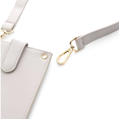 Valentino Bags Noodles Phone Holder in Ecru Clasp 2