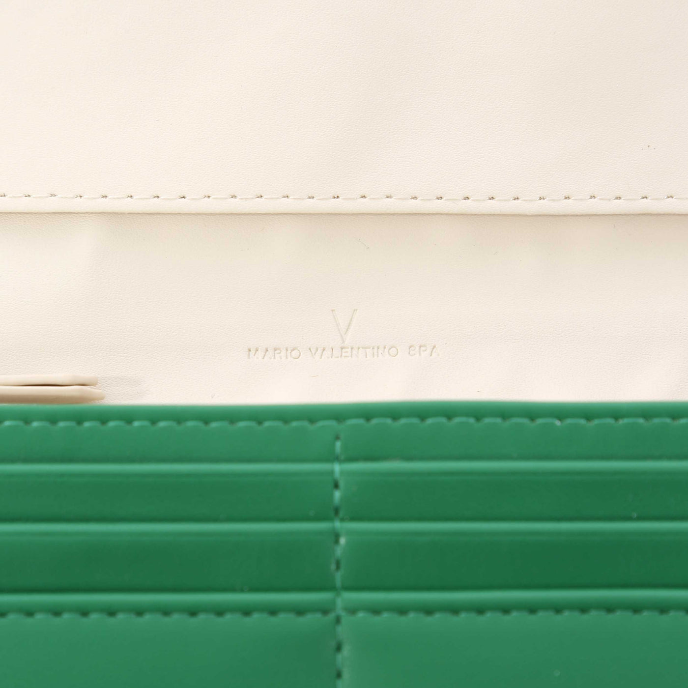 Valentino Bags July RE Ladies Purse in Green Inside Detail