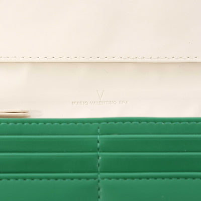 Valentino Bags July RE Ladies Purse in Green Inside Detail