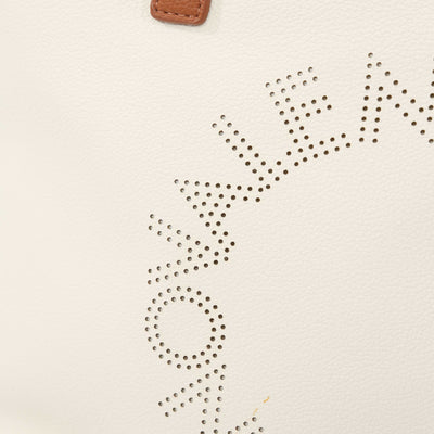 Valentino Bags Starfish RE Ladies Shopper Bag in Beige Logo