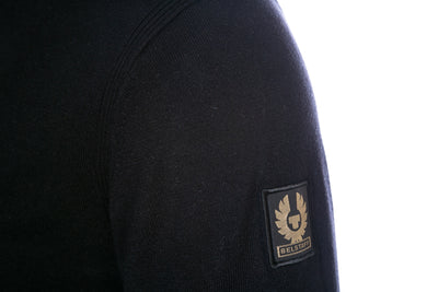 Belstaff Bay Half Zip Jumper in Black