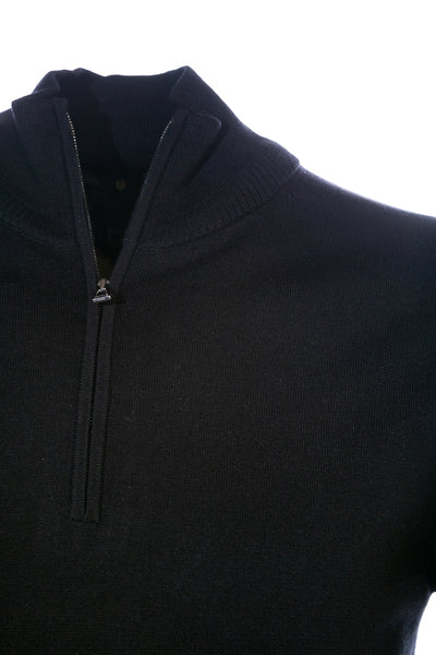 Belstaff Bay Half Zip Jumper in Black