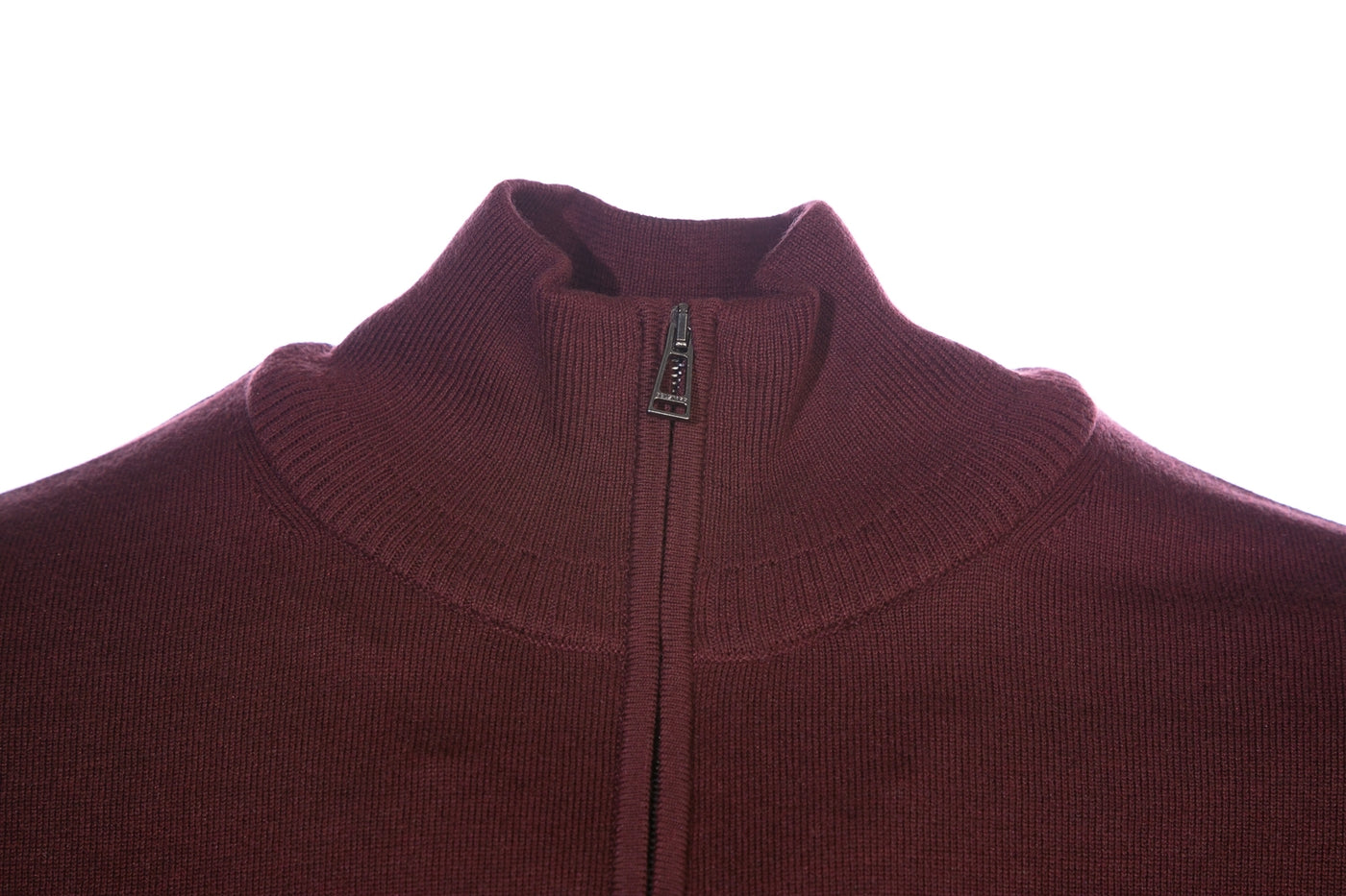 Belstaff Bay Half Zip Jumper in Burnished Red