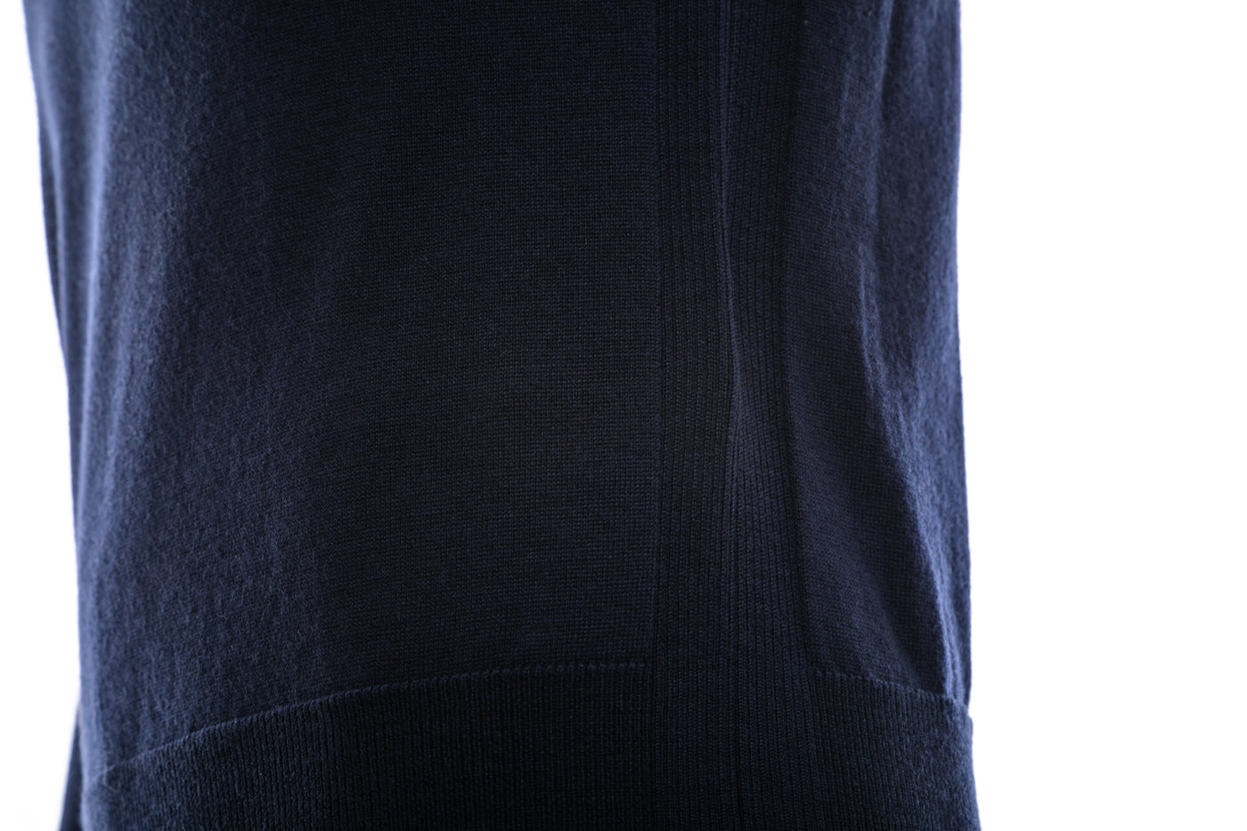 Belstaff Kerrigan Knitwear in Washed Navy Side Seam