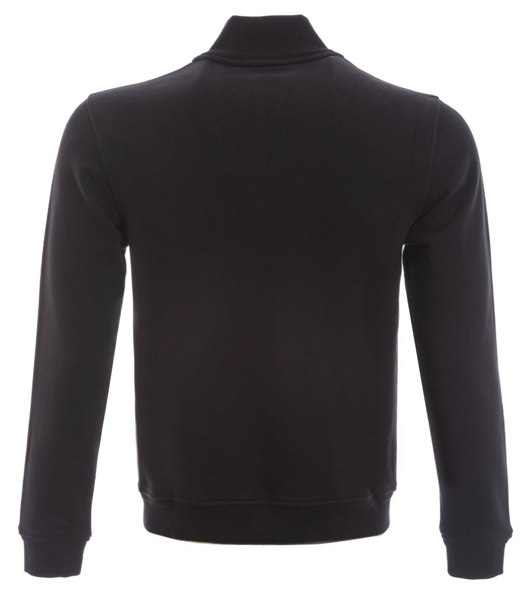 Belstaff Zip Through Sweat Top in Black Back