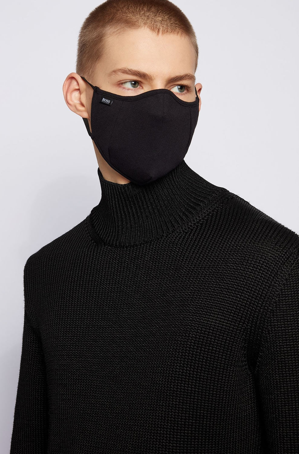 BOSS Mask Triple X-M Face Mask in Black, Navy & Grey