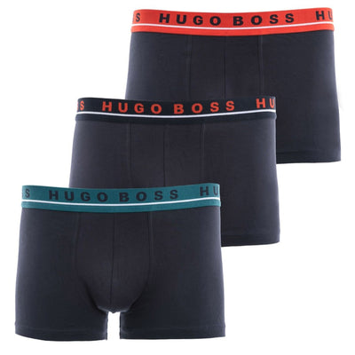 BOSS Trunk 3 Pack Underwear in Orange, Navy & Green