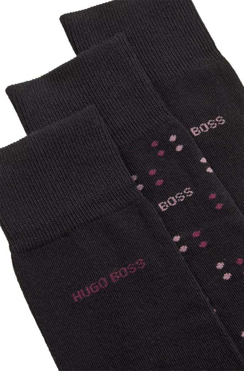 BOSS 3 Pack RS Sock Gift Set in Black