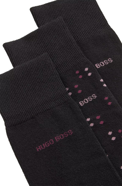 BOSS 3 Pack RS Sock Gift Set in Black