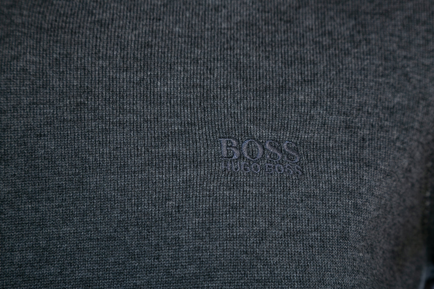 BOSS Baram-L Knitwear in Charcoal