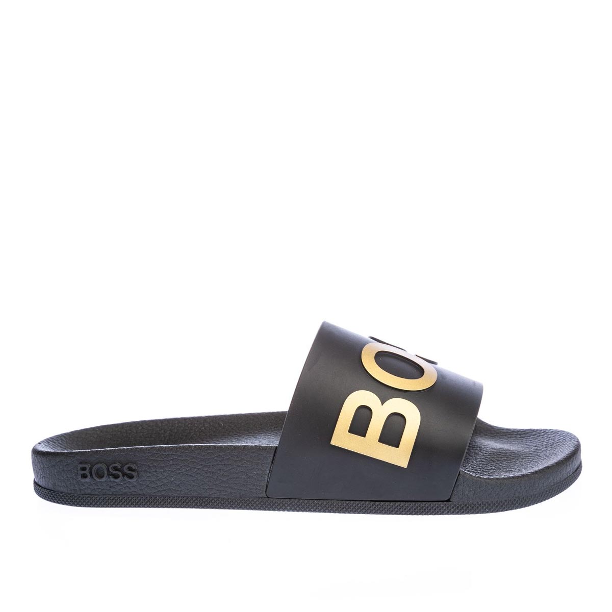 BOSS Bay_Slid Slide in Black & Gold I BOSS I Norton Barrie