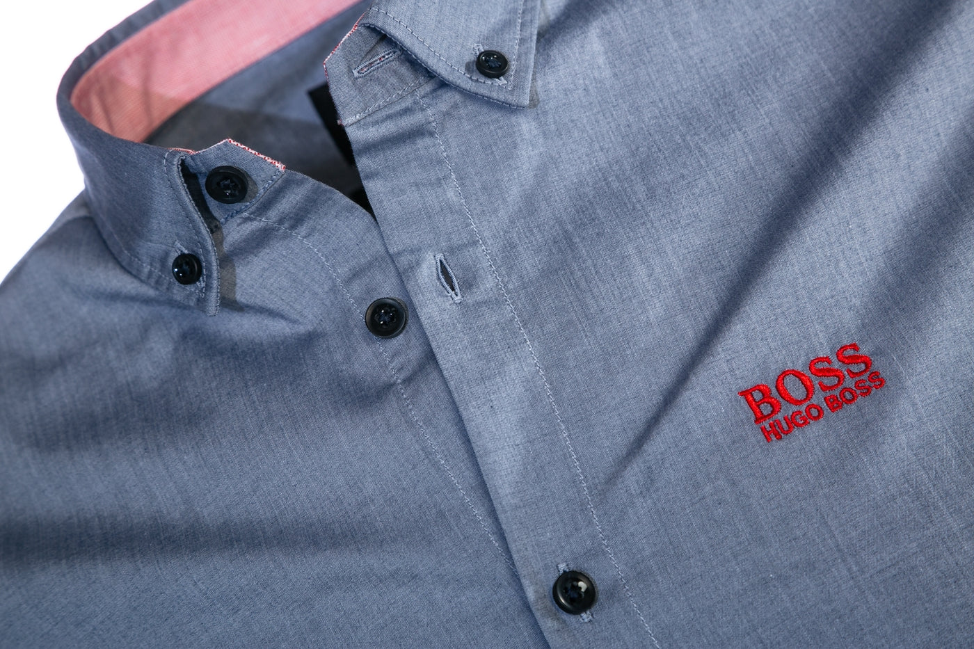 BOSS Biadia_R Short Sleeve Shirt in Navy