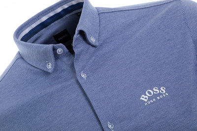 BOSS Biadia_R Short Sleeve Shirt in Bright Blue