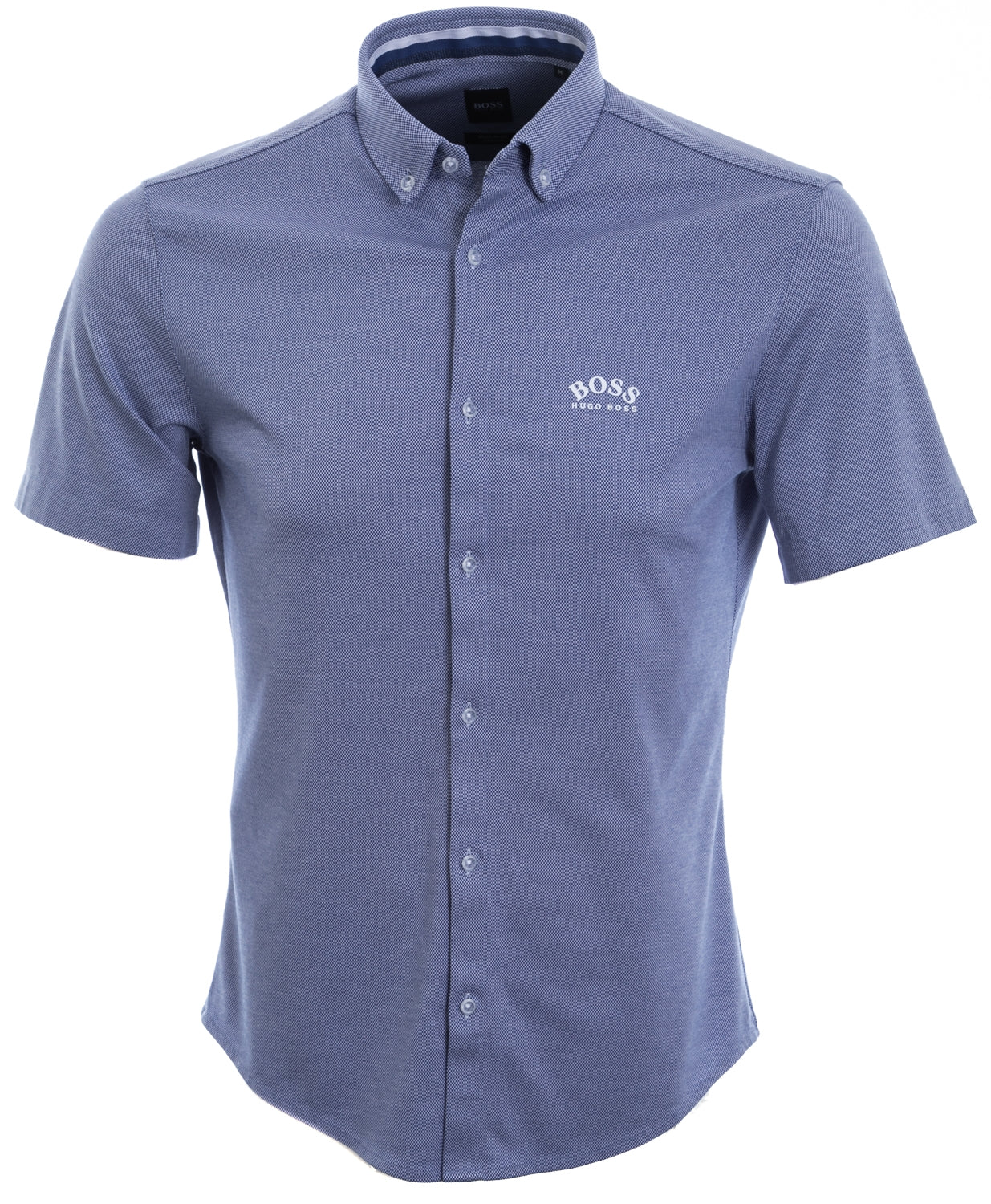 BOSS Biadia R Short Sleeve Shirt in Bright Blue I BOSS I Norton Barrie