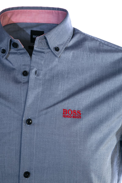 BOSS Biadia_R Short Sleeve Shirt in Navy