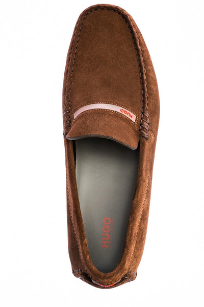 BOSS Dandy_Mocc Shoe in Dark Brown