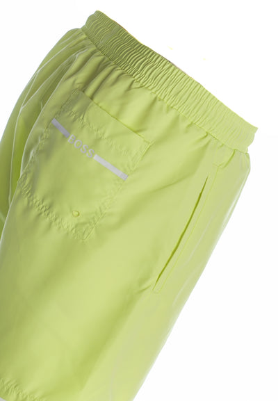 BOSS Dolphin Swim Short in Lemon