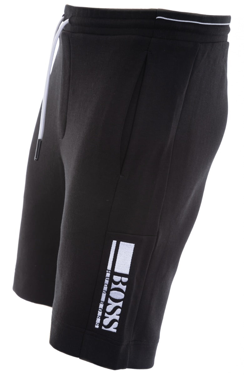 BOSS Headlo 1 Sweat Short in Black Front