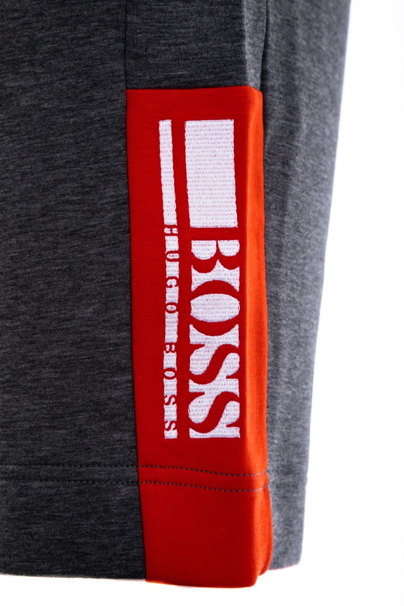 BOSS Headlo 1 Sweat Short in Dark Grey Logo