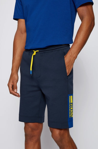 BOSS Headlo 1 Sweat Short in Navy