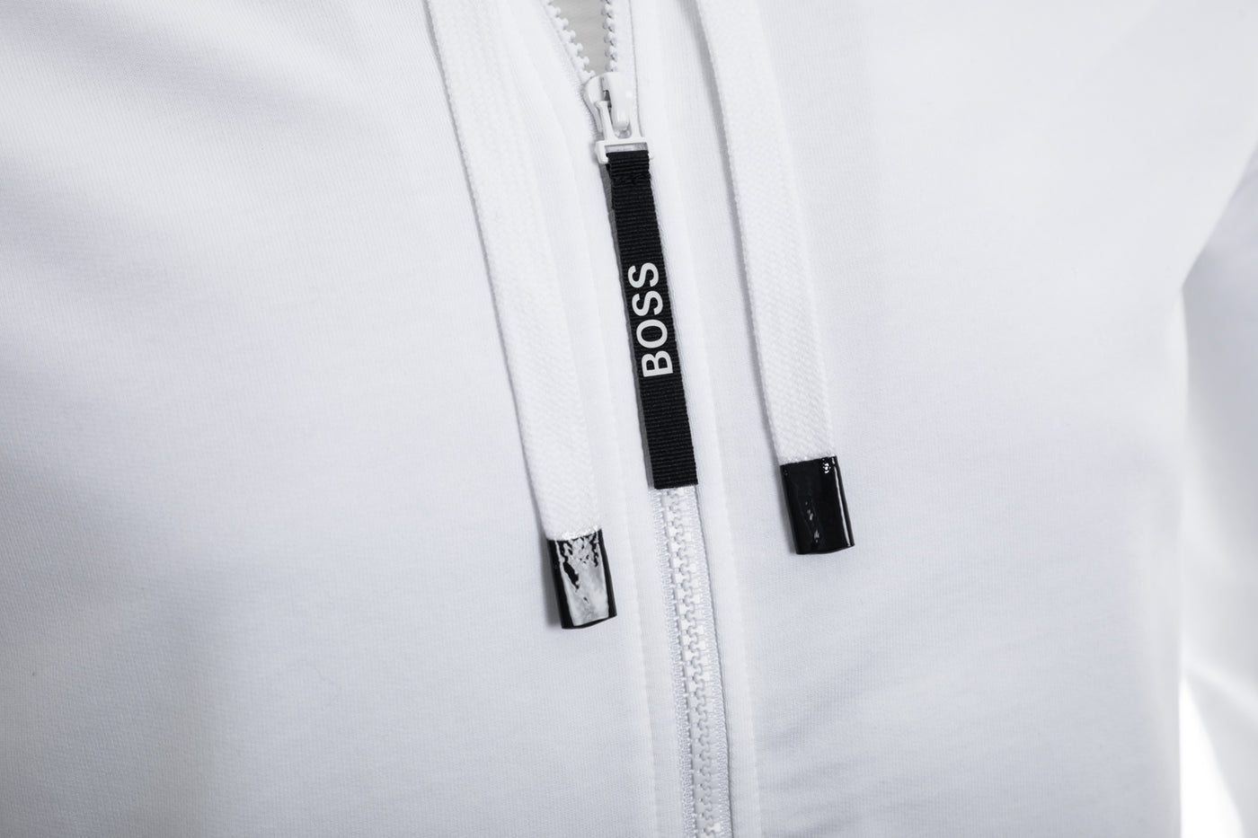 BOSS Heritage Jacket H Sweat Top in White Toggle