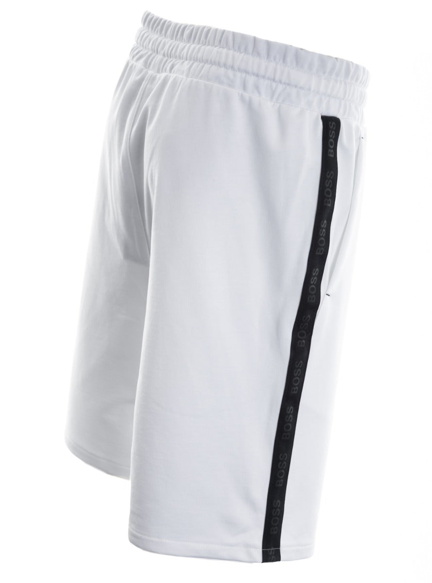 BOSS Heritage Short Sweat Short in White Side