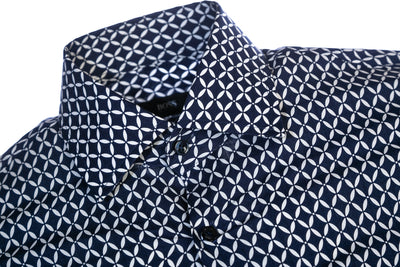 BOSS Jango Print Shirt in Navy Print