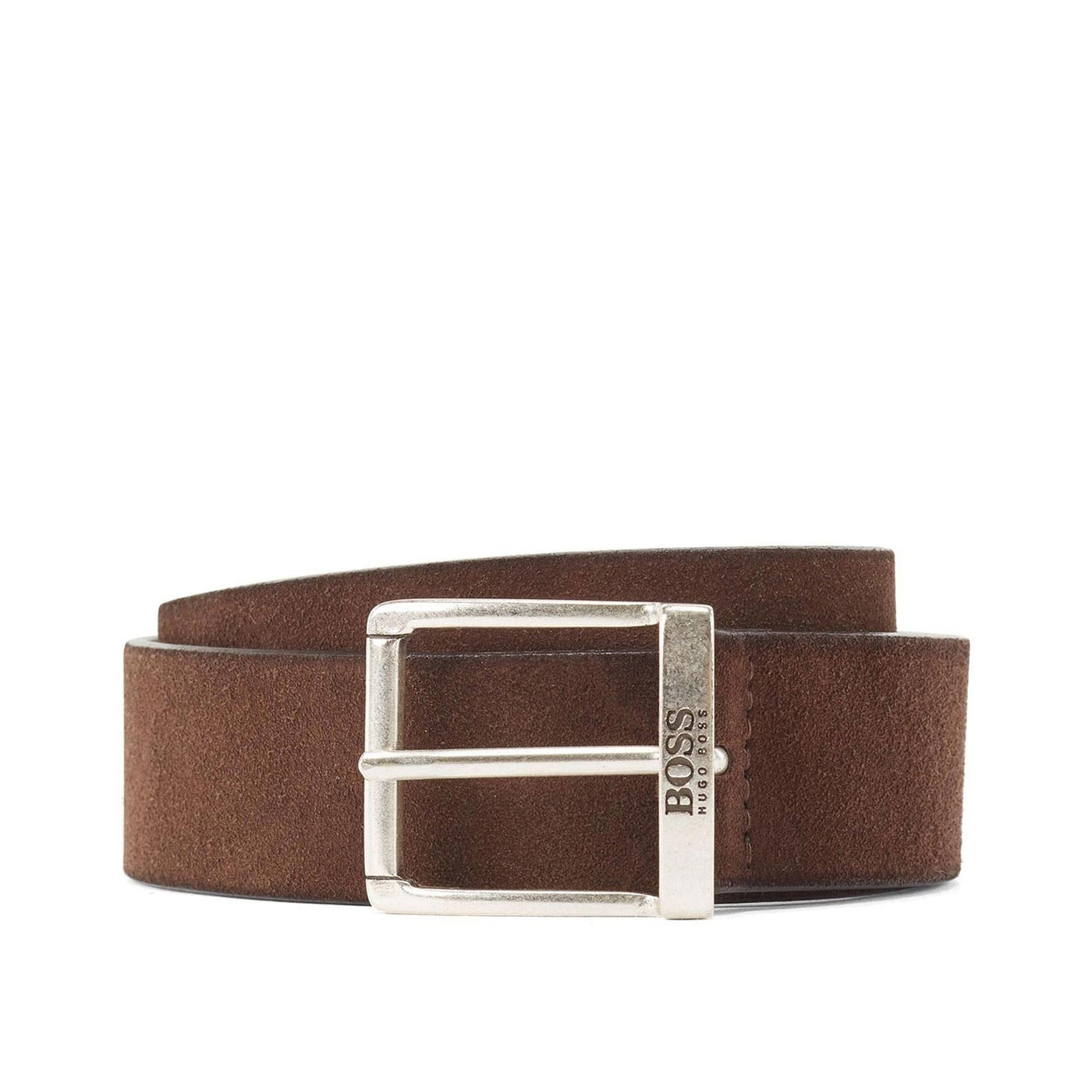 BOSS Joni-SD_sz_35 Suede Belt in Brown