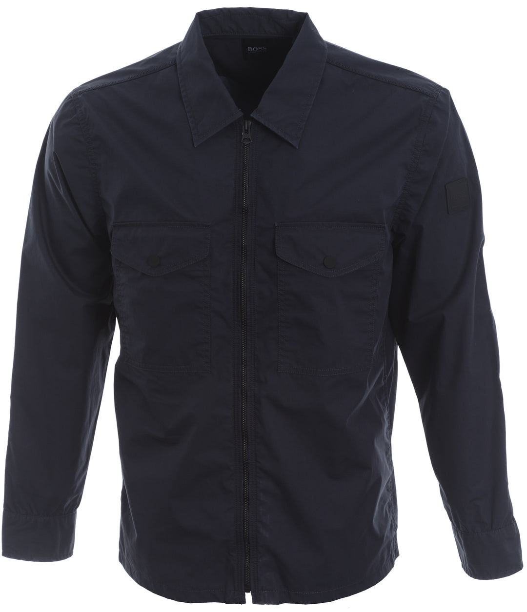 BOSS Lovel Zip 7 Overshirt in Navy I BOSS I Norton Barrie
