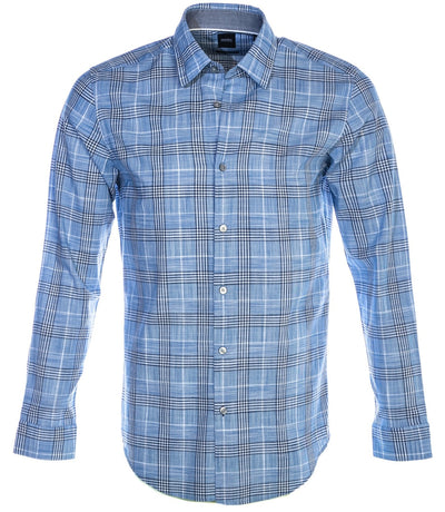 BOSS Lukas_53F Shirt in Blue Check