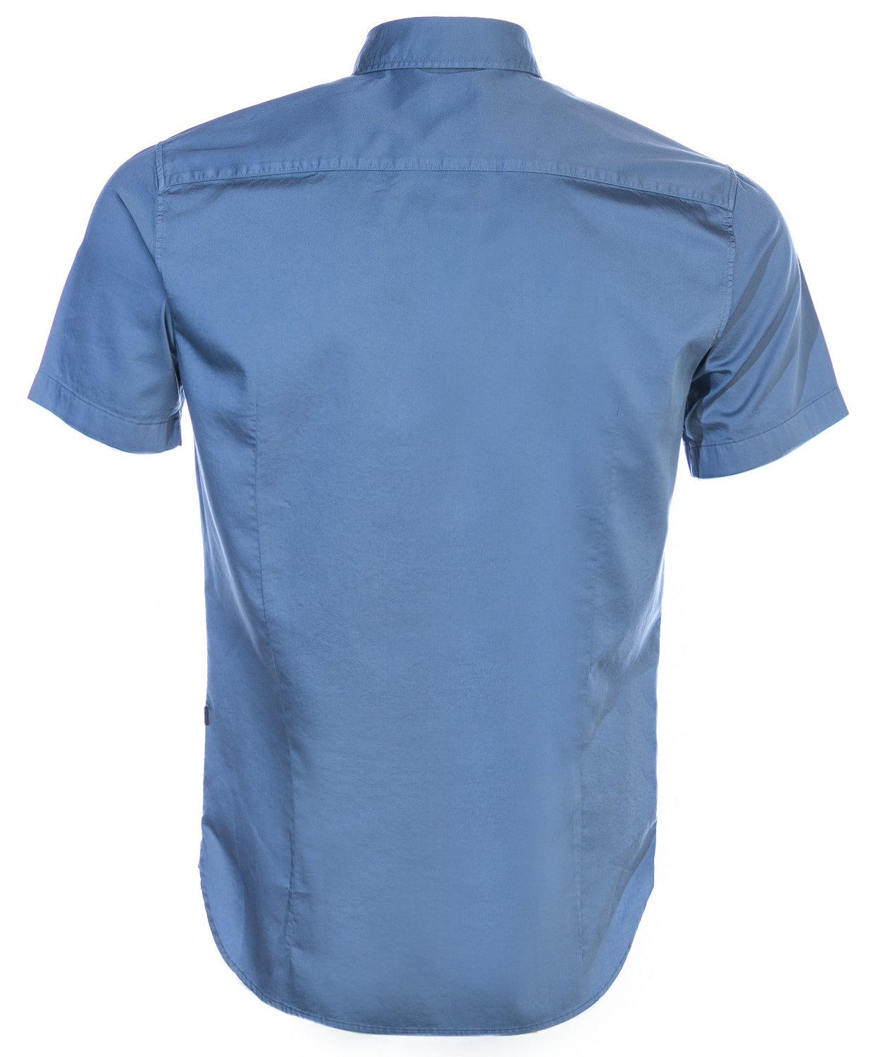 BOSS Magneton 1 Short Short Sleeve Shirt in Mid Blue