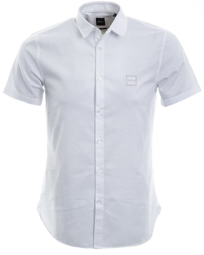 BOSS Magneton_1_Short Short Sleeve Shirt in White