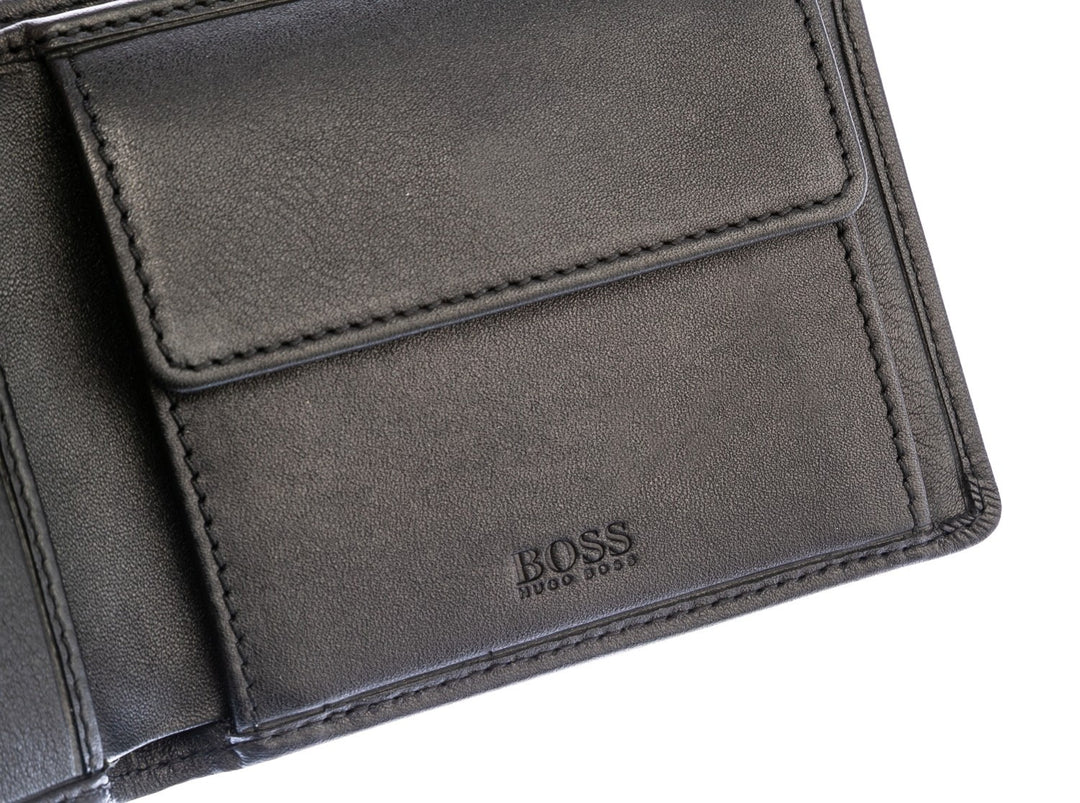 BOSS Majestic S 4cc Coin Wallet in Black I BOSS I Norton Barrie
