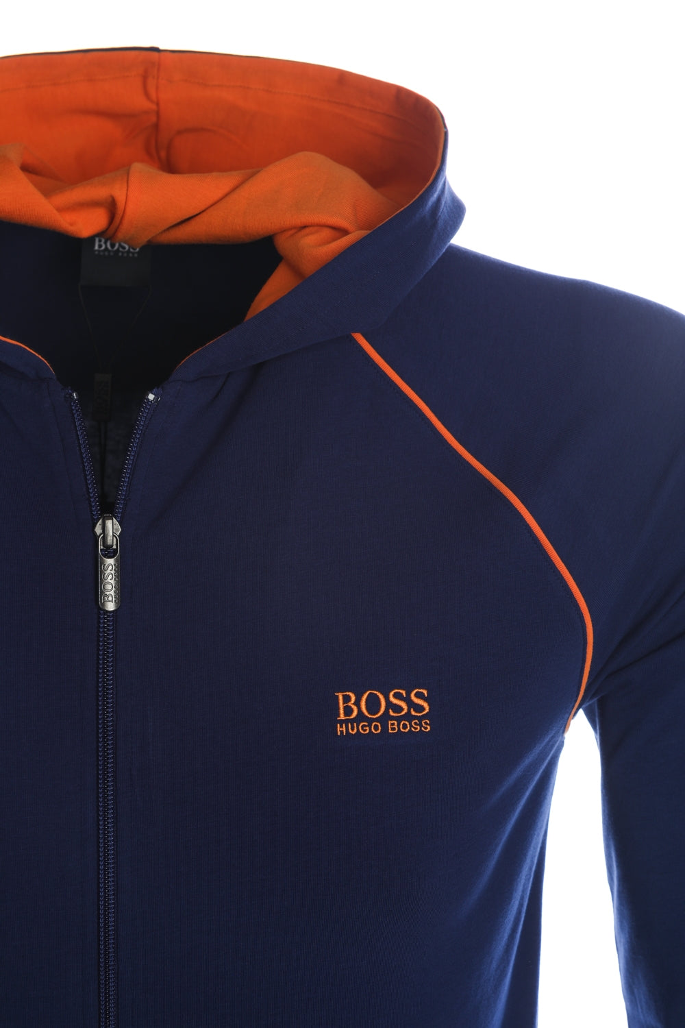 BOSS Mix Match Jacket H Sweat Top in Blue Orange