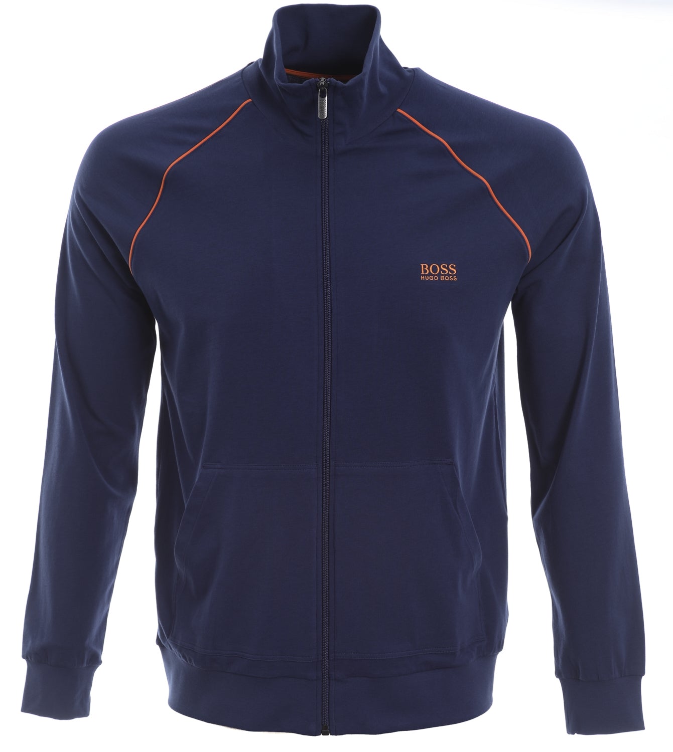 BOSS Mix & Match Jacket Z Hooded Sweatshirt in Blue & Orange