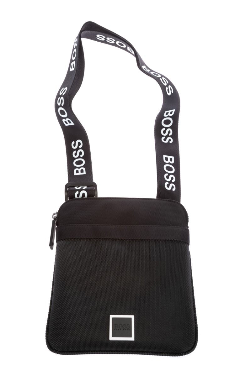 BOSS Pixel BW_S Zip Env Bag in Black