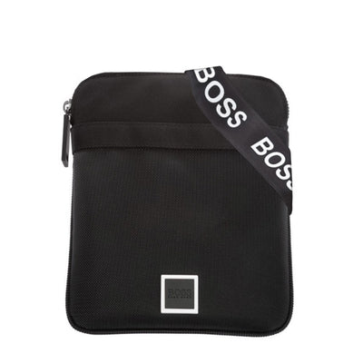 BOSS Pixel BW_S Zip Env Bag in Black