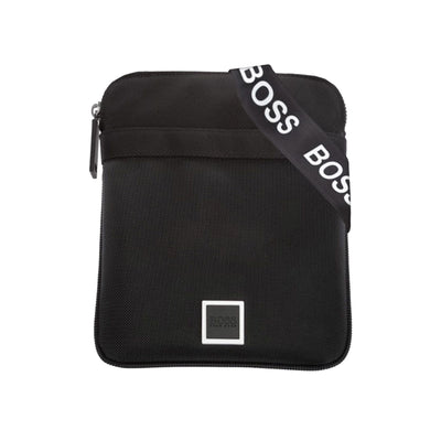 BOSS Pixel BW_S Zip Env Bag in Black