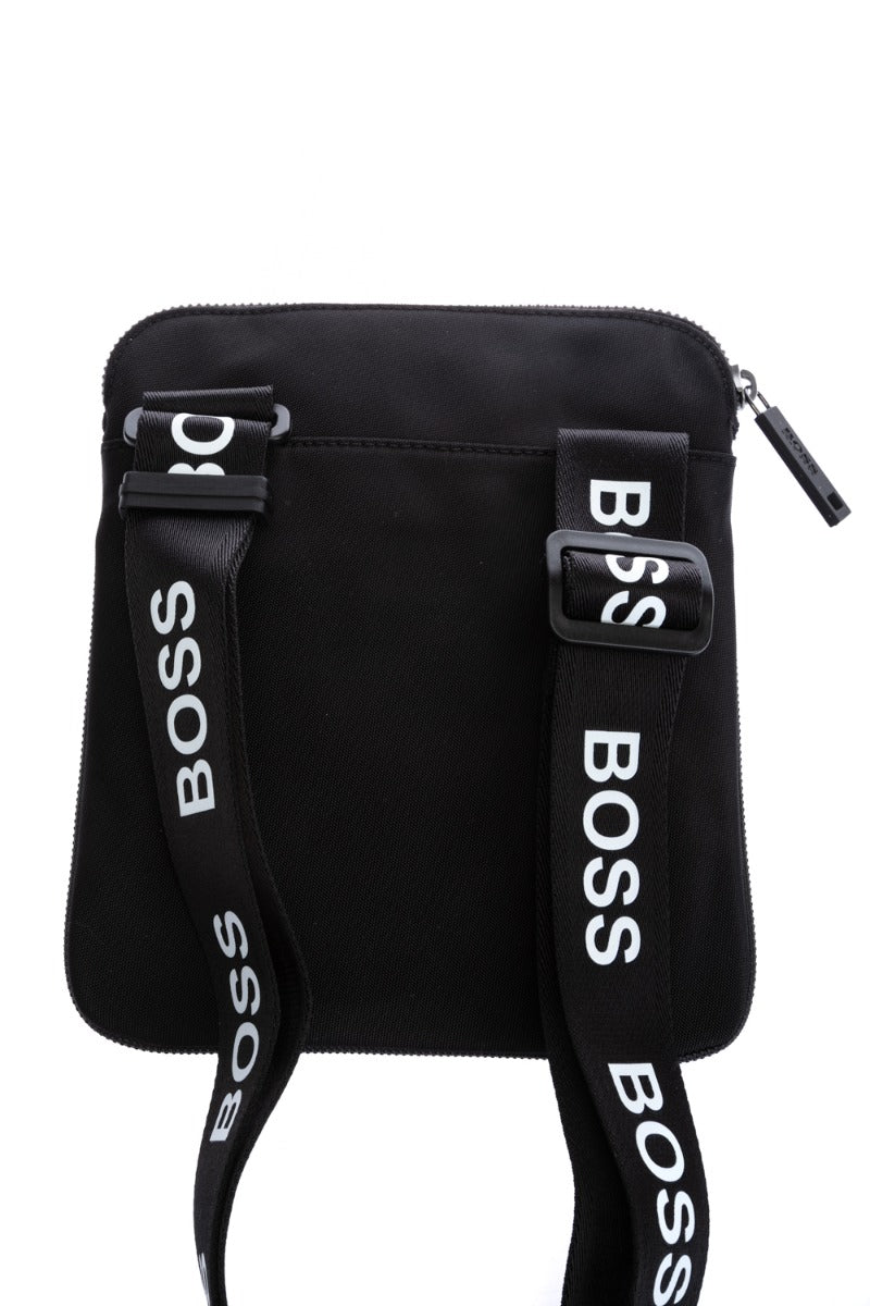 BOSS Pixel BW_S Zip Env Bag in Black