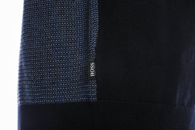 BOSS Ponzio Knitwear in Open Blue