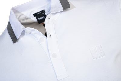 BOSS Ptrans Polo Shirt in White